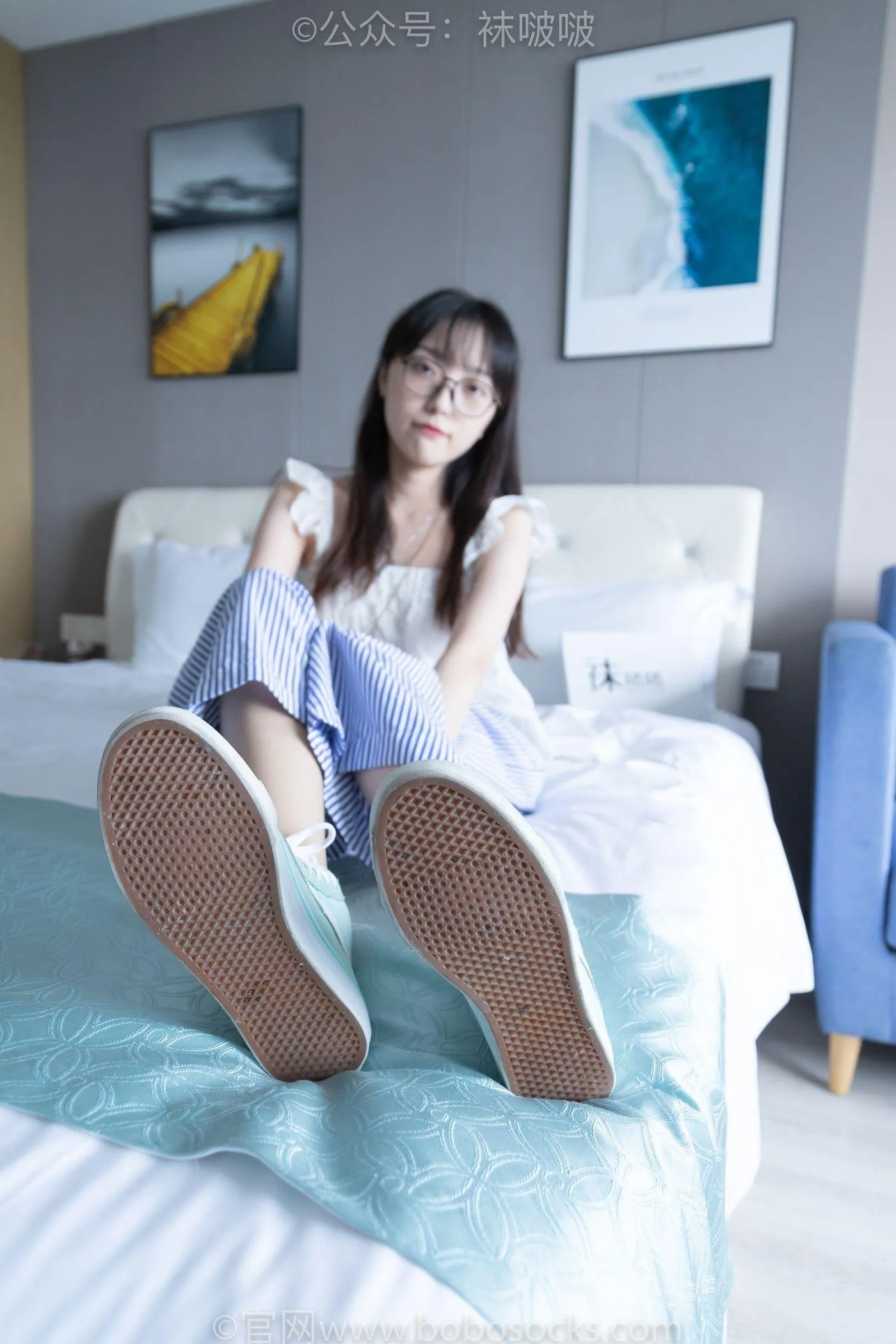 [BoBoSocks袜啵啵]NO.027 稚予- vans、白色棉袜、肉丝 [136P]插图3